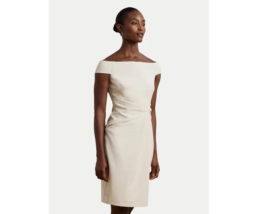 obrazek 1 LAUREN RALPH LAUREN Sukienka koktajlowa 253936389003 Écru Slim Fit
