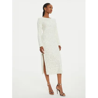 Zdjęcie ViCOLO Sukienka koktajlowa TS0274 Biały Regular Fit