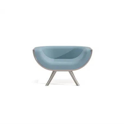Picture Exclusive blue modern armchair for the living room