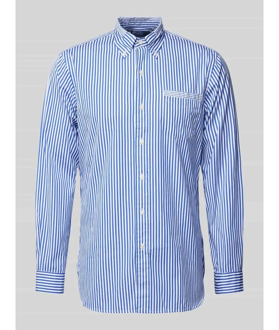 obrazek 1 Koszula casualowa o kroju classic fit z kołnierzykiem typu button down