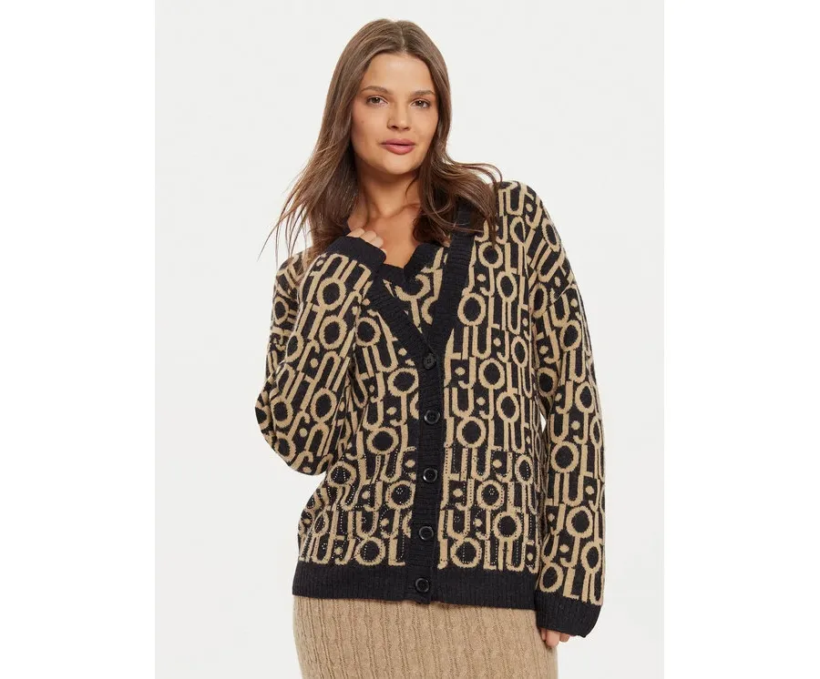 obrazek 1 Liu Jo Kardigan WF4460 MA30P Brązowy Regular Fit
