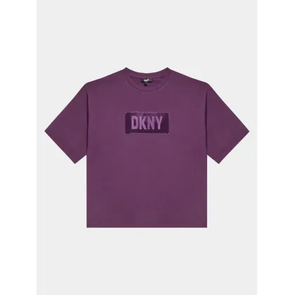 Zdjęcie DKNY T-Shirt D35T02 D Fioletowy Regular Fit