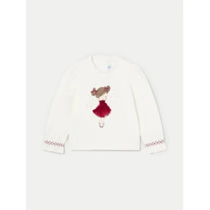 Zdjęcie Mayoral Bluzka 2048 Écru Regular Fit