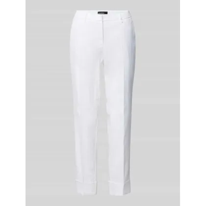 Zdjęcie Spodnie lniane o kroju regular fit ze szlufkami na pasek model ‘KRYSTAL’