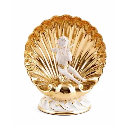 Zdjęcie Elitarna ozdoba- muszla w złocie i bieli - Bruno Costenaro
