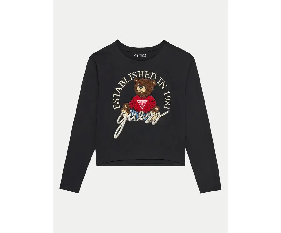 obrazek 1 Guess Bluzka J4BI10 I3Z14 Czarny Boxy Fit