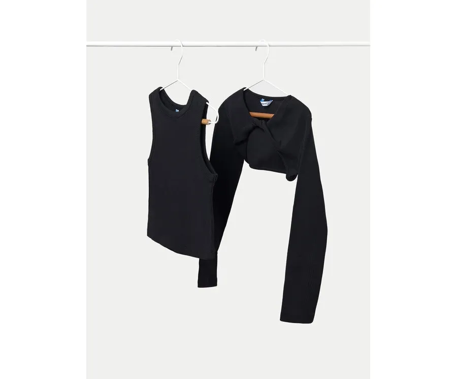 obrazek 1 Mayoral Bluzka 6150 Czarny Regular Fit