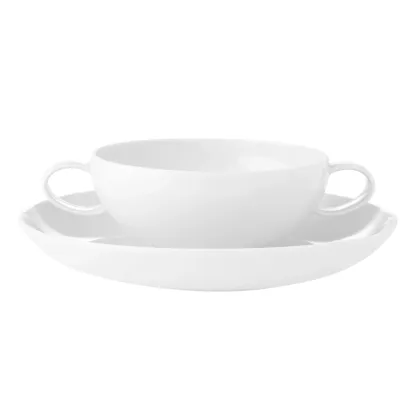 Picture Porcelain cup and saucer from the unique Domo White collection - 2 pieces - Vista Alegre
