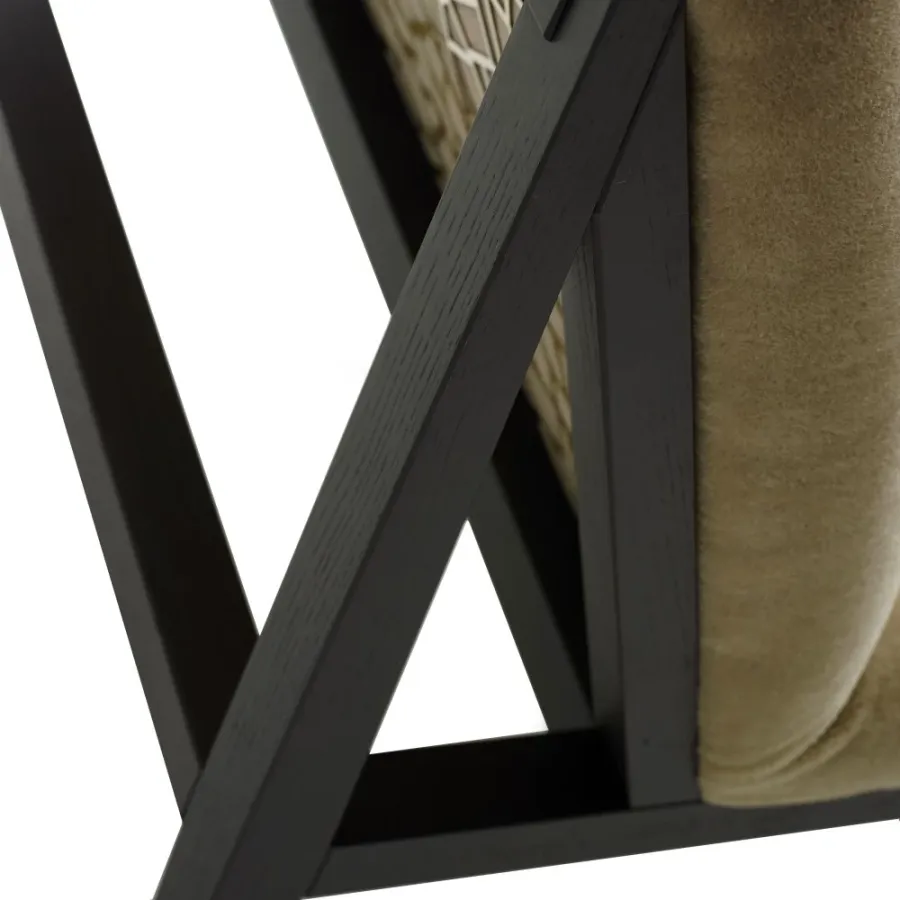 obrazek 3 Fotel z perforowanym laserowo panelem metalowym H.82xL.66xP.80 cm