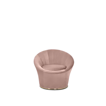 Zdjęcie Różowy fotel do salonu - Essential Home