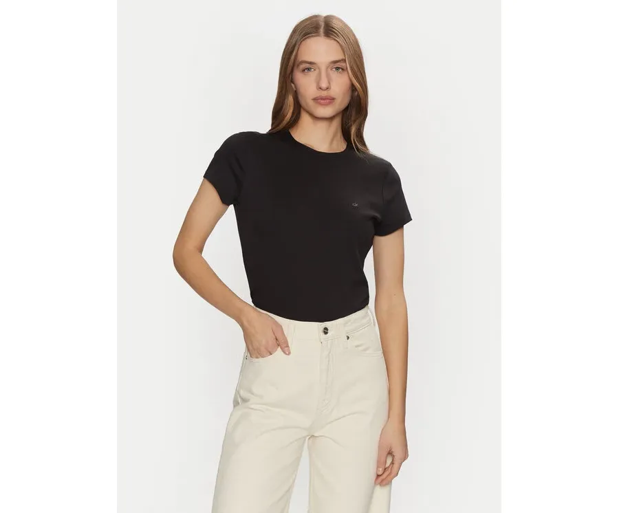 obrazek 1 Calvin Klein T-Shirt K20K208049 Czarny Slim Fit