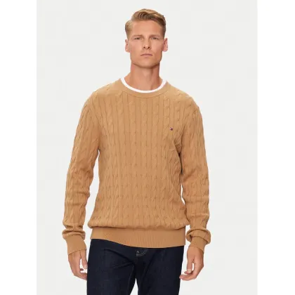 Zdjęcie Tommy Hilfiger Sweter MW0MW33132 Beżowy Regular Fit
