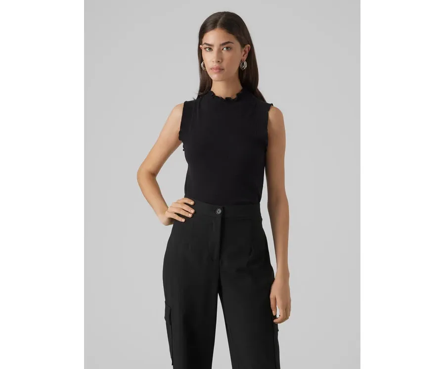 obrazek 1 Vero Moda Bluzka Gold 10297855 Czarny Slim Fit