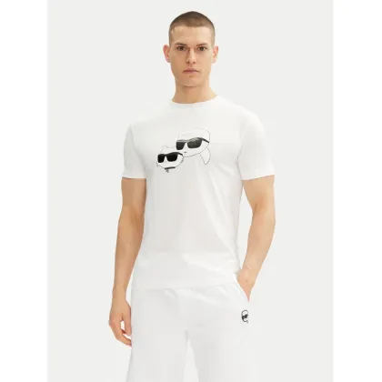 Zdjęcie KARL LAGERFELD T-Shirt 755061 552241 Biały Regular Fit