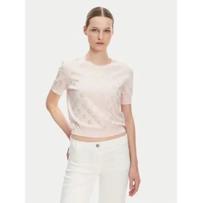 Zdjęcie Guess Sweter W5GR05 Z3D60 Różowy Regular Fit