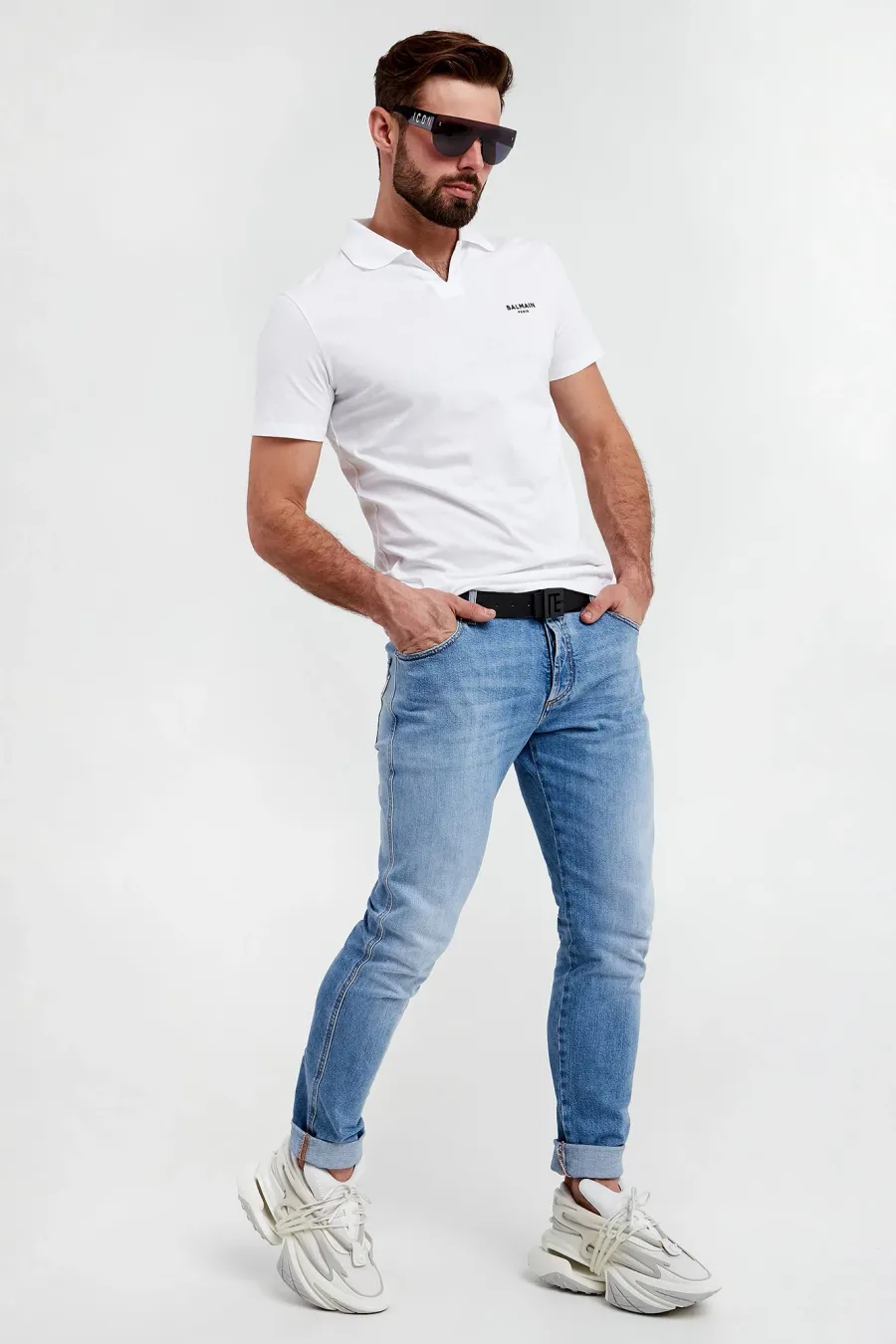 obrazek 1 Polo męskie z logo BALMAIN Balmain