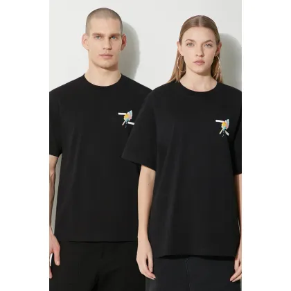 Zdjęcie Filling Pieces t-shirt bawełniany kolor czarny z nadrukiem 74434021861