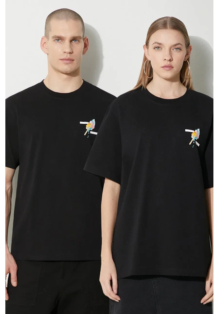 obrazek 1 Filling Pieces t-shirt bawełniany kolor czarny z nadrukiem 74434021861