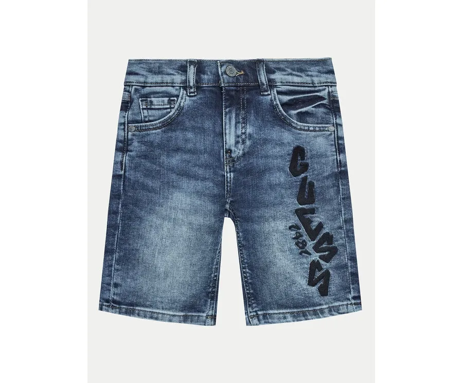 obrazek 1 Guess Szorty jeansowe L4GD18 D4GV0 Granatowy Regular Fit