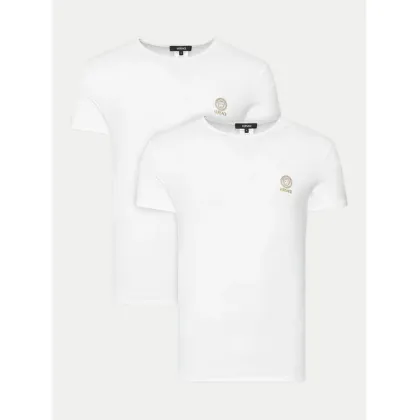 Zdjęcie Versace Komplet 2 t-shirtów AU10193 1A10011 Biały Slim Fit