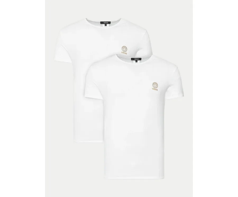 obrazek 1 Versace Komplet 2 t-shirtów AU10193 1A10011 Biały Slim Fit
