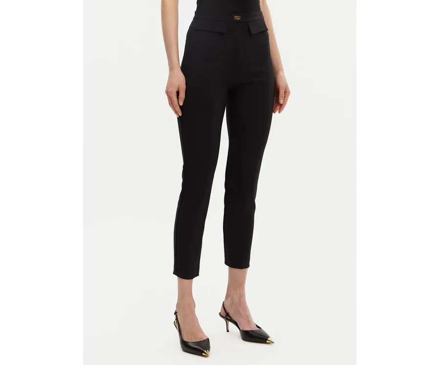 obrazek 1 Elisabetta Franchi Spodnie materiałowe PA-077-51E2-V320 Czarny Regular Fit