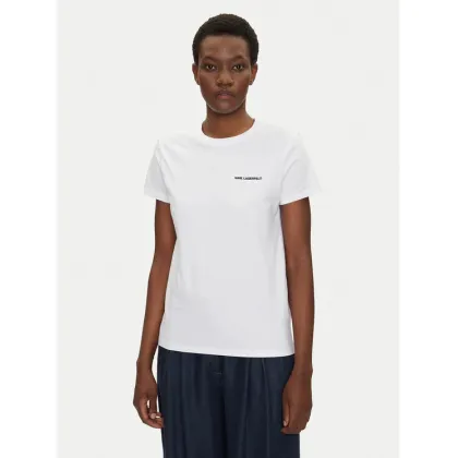 Zdjęcie KARL LAGERFELD T-Shirt A1W17019 Biały Regular Fit