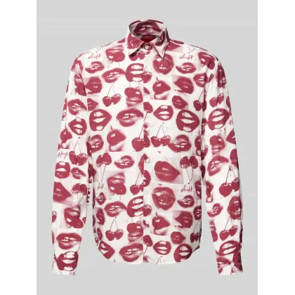 Zdjęcie Koszula casualowa o kroju slim fit z wiskozy z kołnierzykiem typu kent model ‘Ermo’
