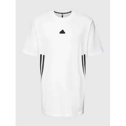 Zdjęcie T-shirt z bawełny z detalem z logo