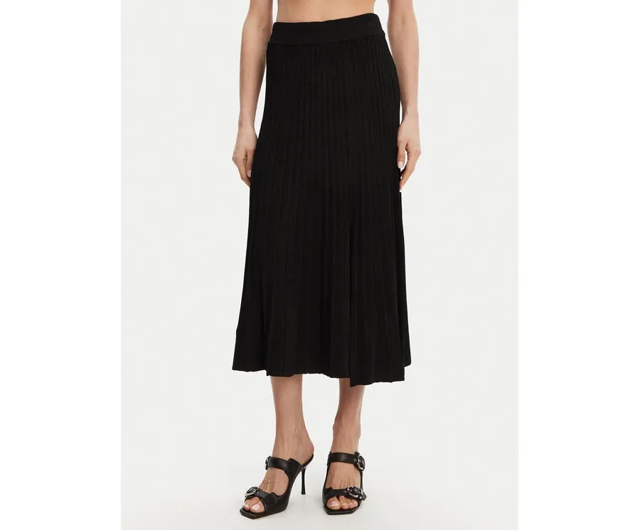 obrazek 1 DKNY Spódnica plisowana P4JRAT77 Czarny Regular Fit