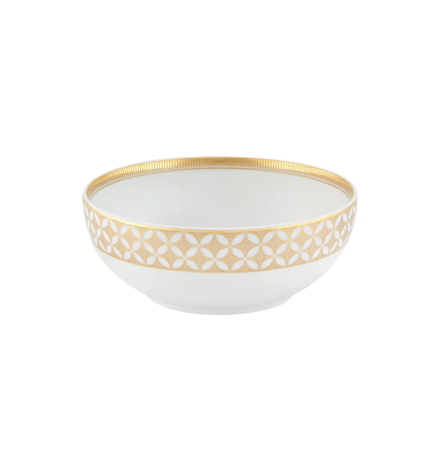 obrazek 1 Miska na płatki z porcelany Gold Exotic ze złotym ornamentem - Vista Alegre