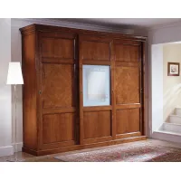 Picture Stylish antique wardrobe with 3 sliding doors