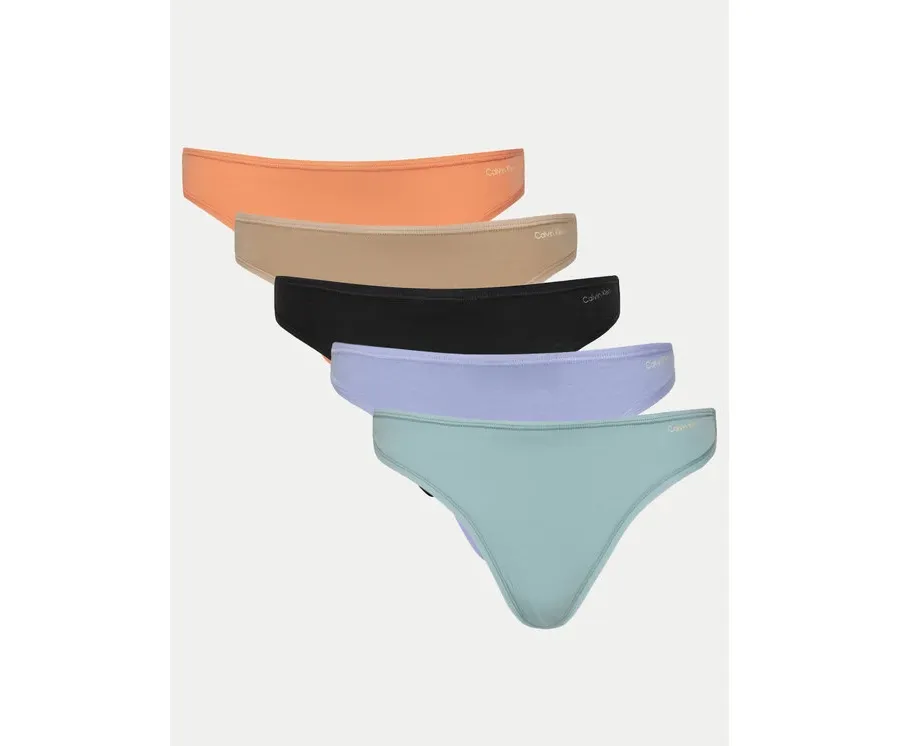 obrazek 1 Calvin Klein Underwear Komplet 5 par stringów 000QD5250E Kolorowy