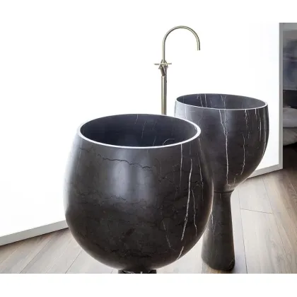 Zdjęcie Umywalka wykonana z marmuru do wyjątkowej łazienki – Kreoo