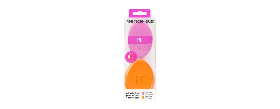 obrazek 1 Real Techniques Miracle Powder Puff + Case Gąbka do makijażu 1 szt.