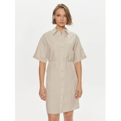 Zdjęcie Calvin Klein Sukienka koszulowa K20K206697 Beżowy Relaxed Fit