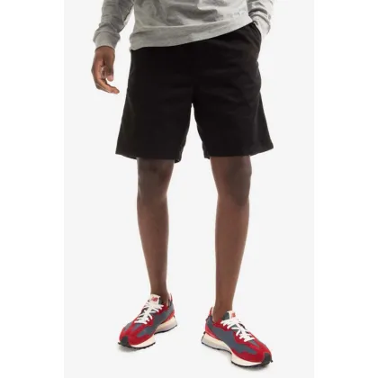 Zdjęcie Carhartt WIP szorty bawełniane Flint Short kolor czarny I030480.BLACK-BLACK