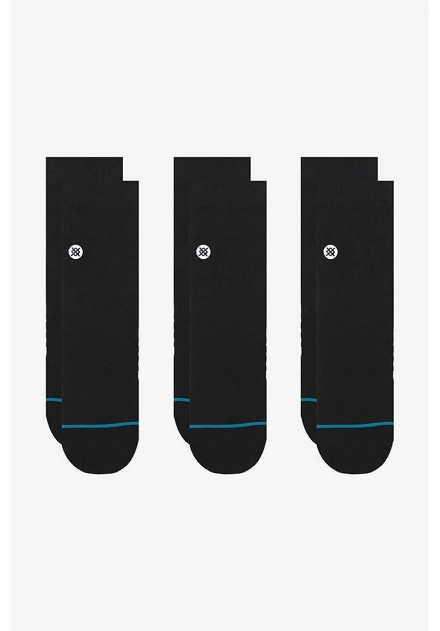obrazek 1 Stance skarpetki Icon Quarter 3-pack kolor czarny A356A21IQP-WHT