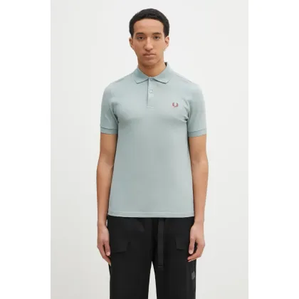 Zdjęcie Fred Perry polo bawełniane męski kolor zielony gładki M6000.Z35