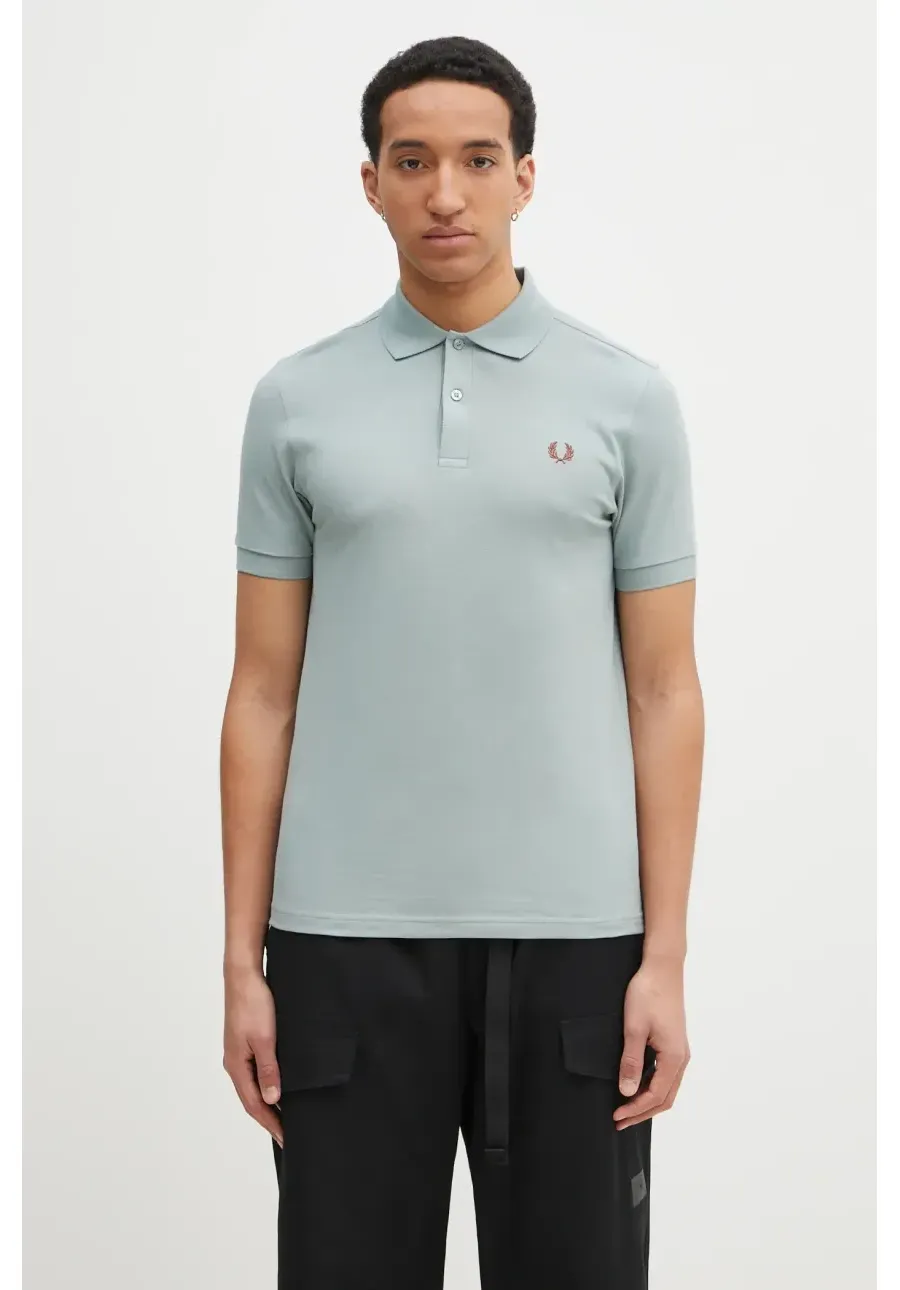 obrazek 1 Fred Perry polo bawełniane męski kolor zielony gładki M6000.Z35