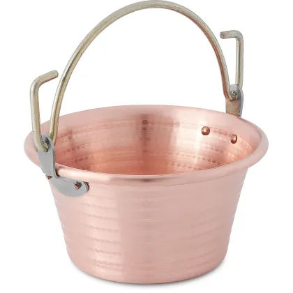 Zdjęcie Garnek z łukowym uchwytem 22 cm Indukcja - Cu Artigiana