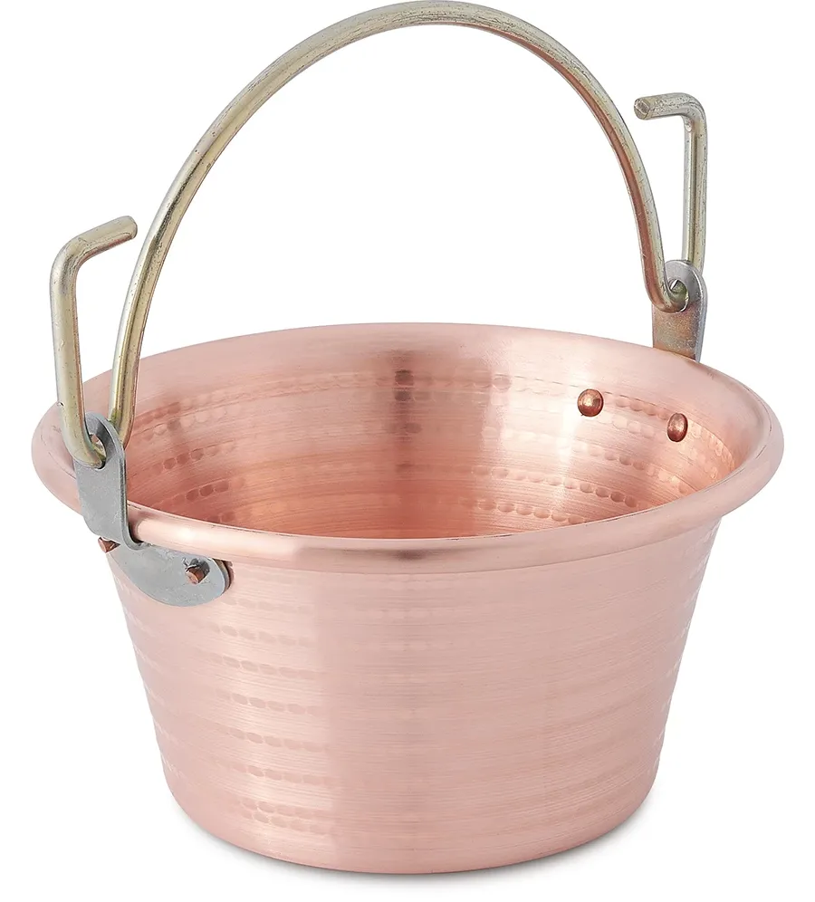 obrazek 1 Garnek z łukowym uchwytem 22 cm Indukcja - Cu Artigiana