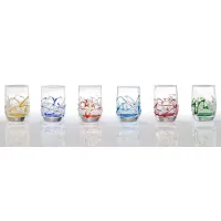 Zdjęcie Piękny komplet 6 szklanek Loto Jazz do likieru