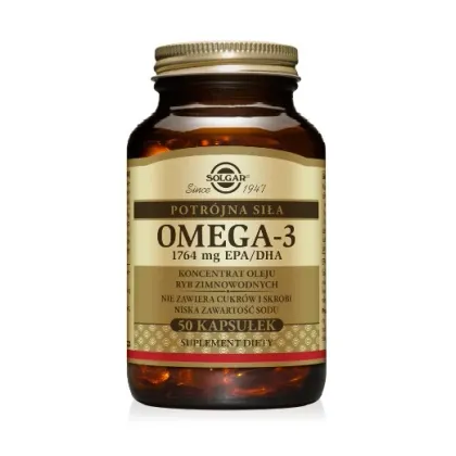 Zdjęcie Solgar Omega-3 Potrójna siła 1764 mg EPA/DHA kapsułki