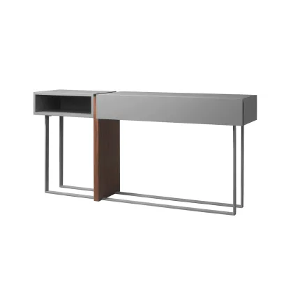 Picture Modern style - gray lacquer and walnut - MO-DO console - Collecion Alexandra