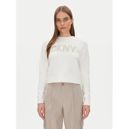 Zdjęcie DKNY Sweter DJ4R0424 Écru Regular Fit