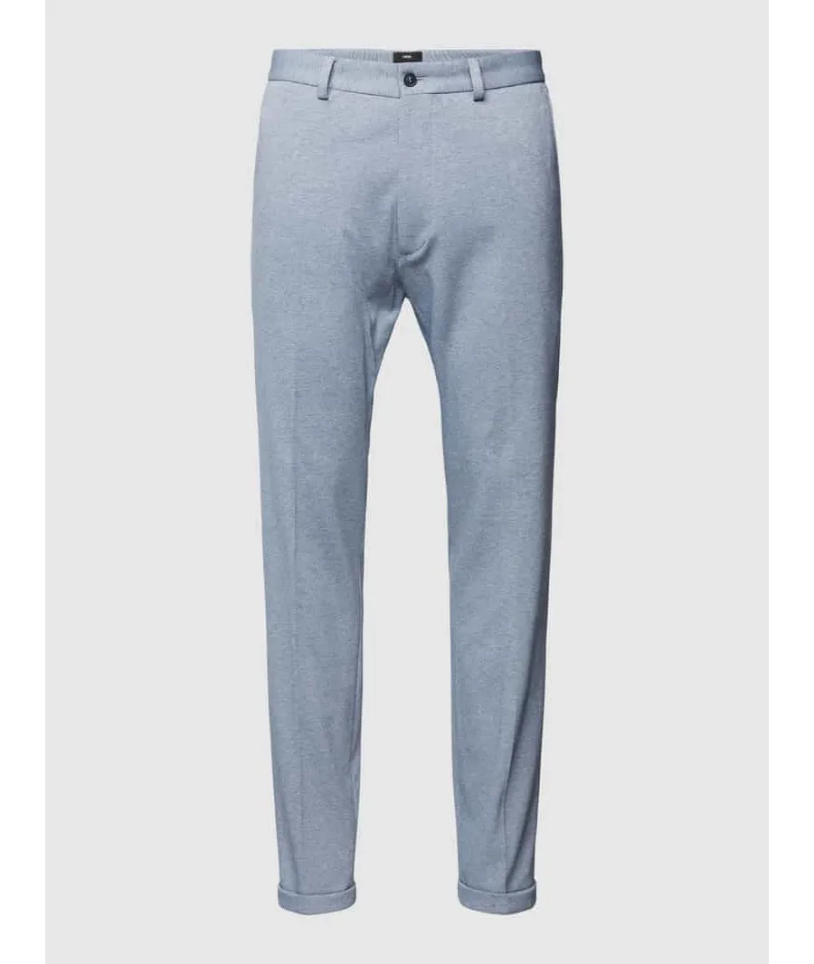 obrazek 1 Spodnie materiałowe o kroju slim fit z efektem melanżu model ‘Bodo’