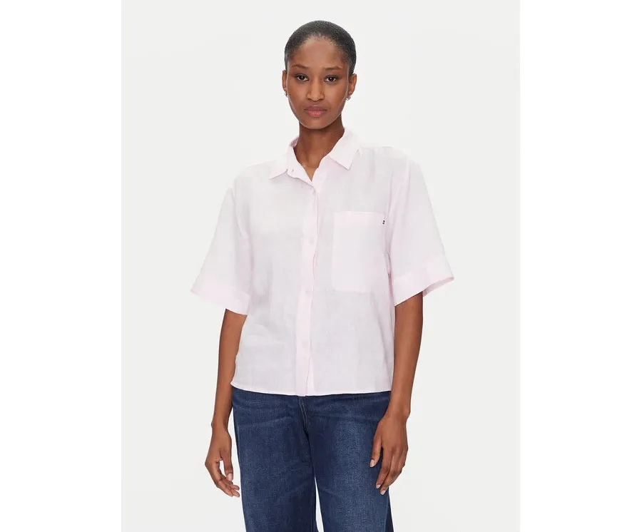 obrazek 1 Tommy Hilfiger Koszula WW0WW44720 Różowy Relaxed Fit