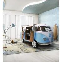 Picture A car-shaped children's bed