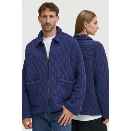 Zdjęcie A.P.C. kurtka veste fish kolor granatowy przejściowa PSAKB.M02982
